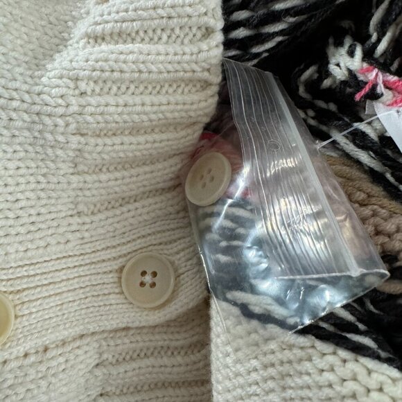 Talbots Turtleneck Sweater Medium Fair Isle Snowflake Cotton Blend NWT FS-1269 - Picture 9 of 10